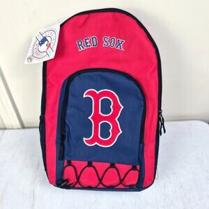 Boston Red Sox Backpack NWT Bungee Corded MLB Genuine Merchandise 18x12x6